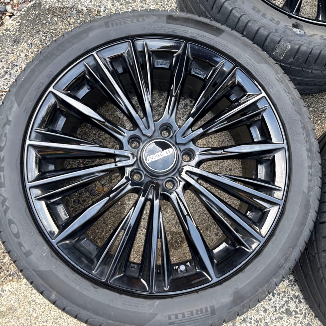 タイヤ・ホイール RAYS VERSUS VOUGE Black PIRELLI POWERGY