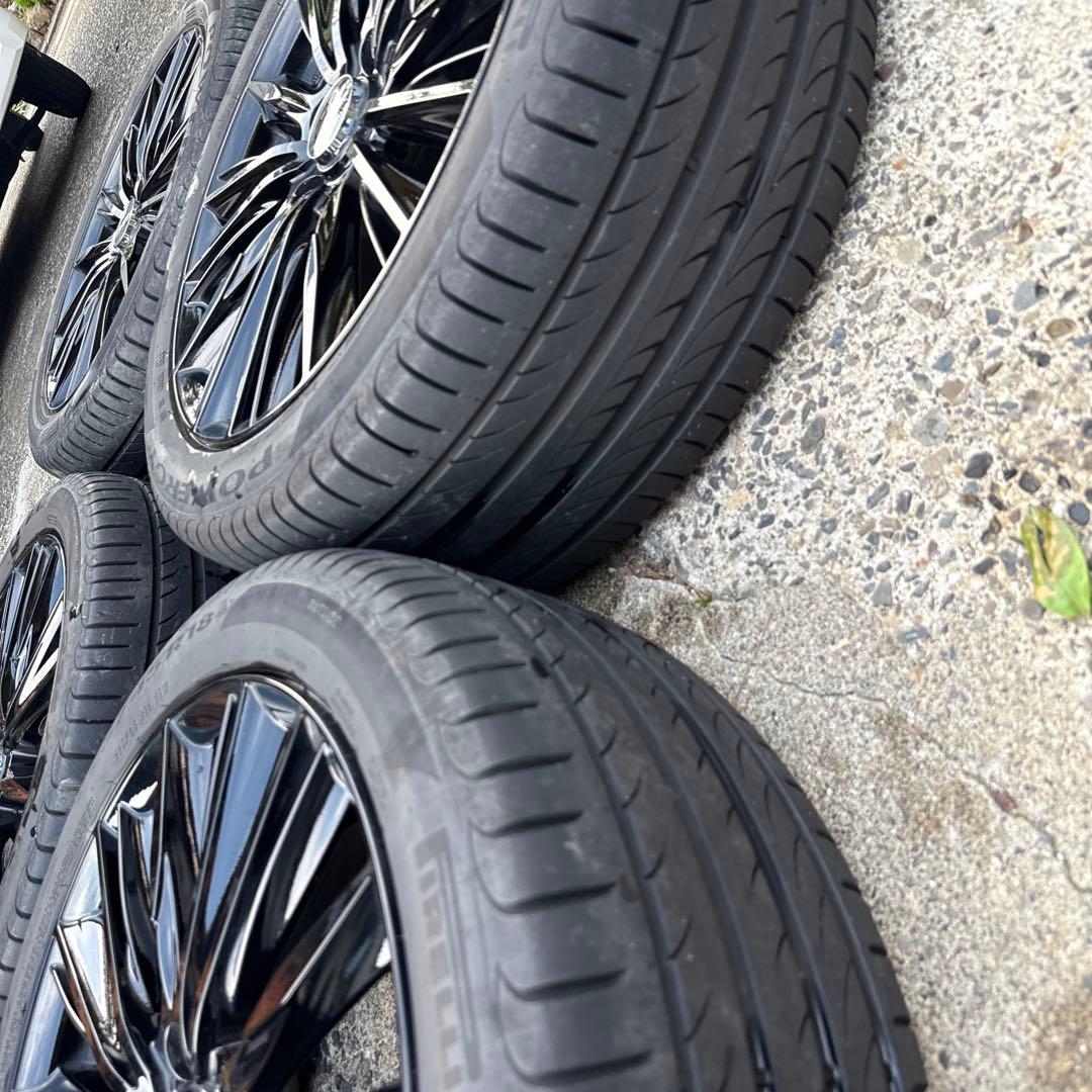 タイヤ・ホイール RAYS VERSUS VOUGE Black PIRELLI POWERGY