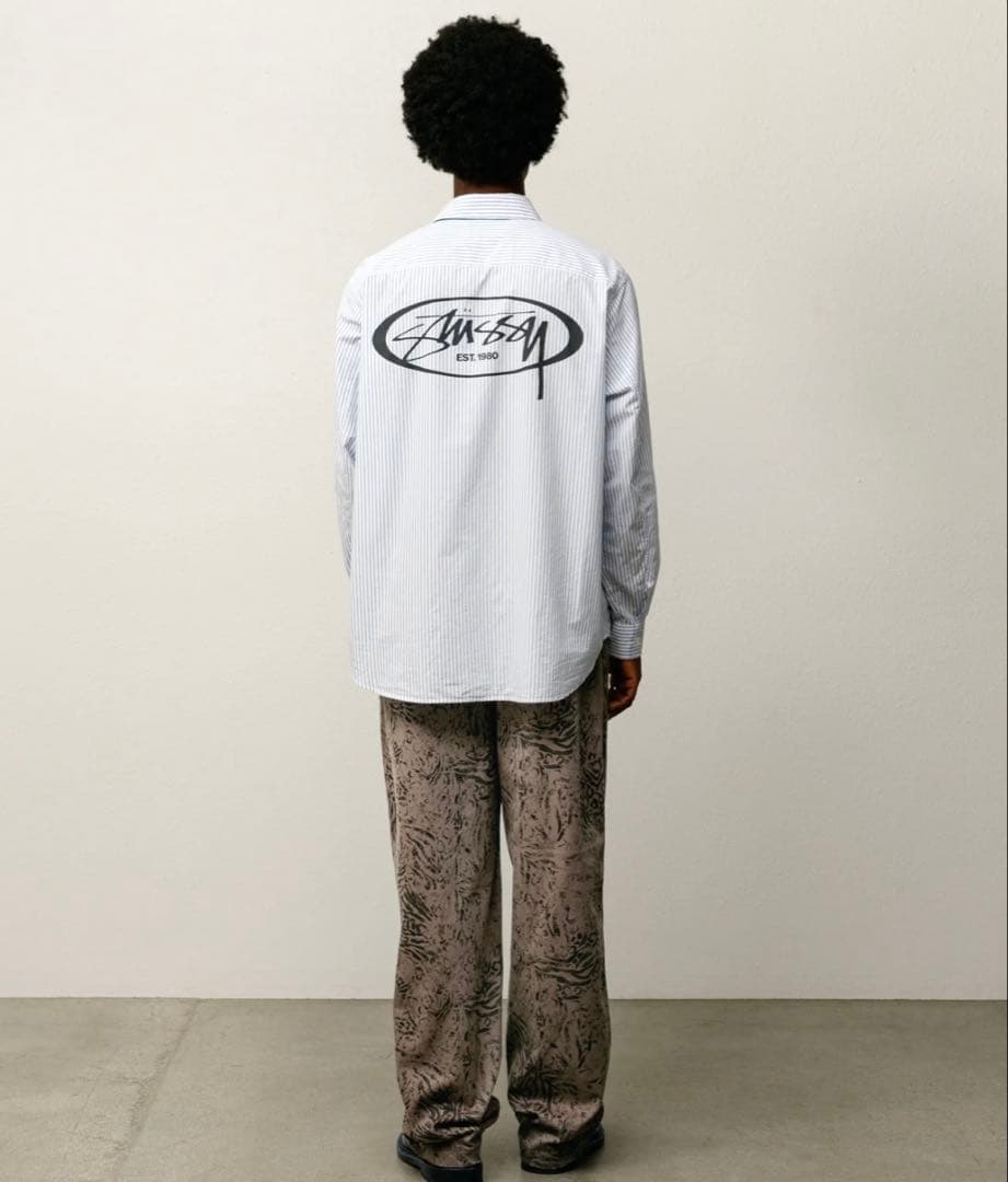 パンツ stussy BEACH PANT COTTON TWILL fossil L