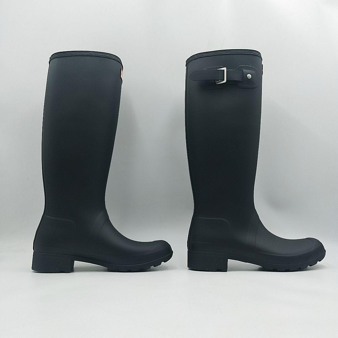 未使用品✨️ HUNTER レインブーツ 黒 23cm UK4 箱保存袋カード付