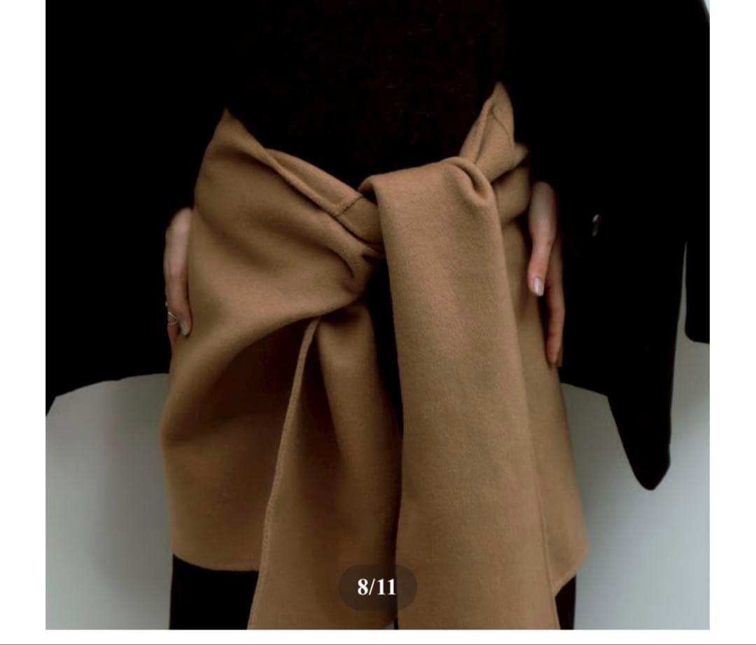 デコルテアクセサリー　wool  stole ライトグレー