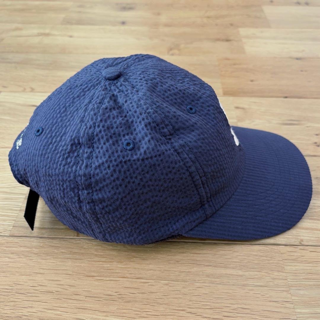 Supreme Seersucker S Logo 6-Panel ネイビー