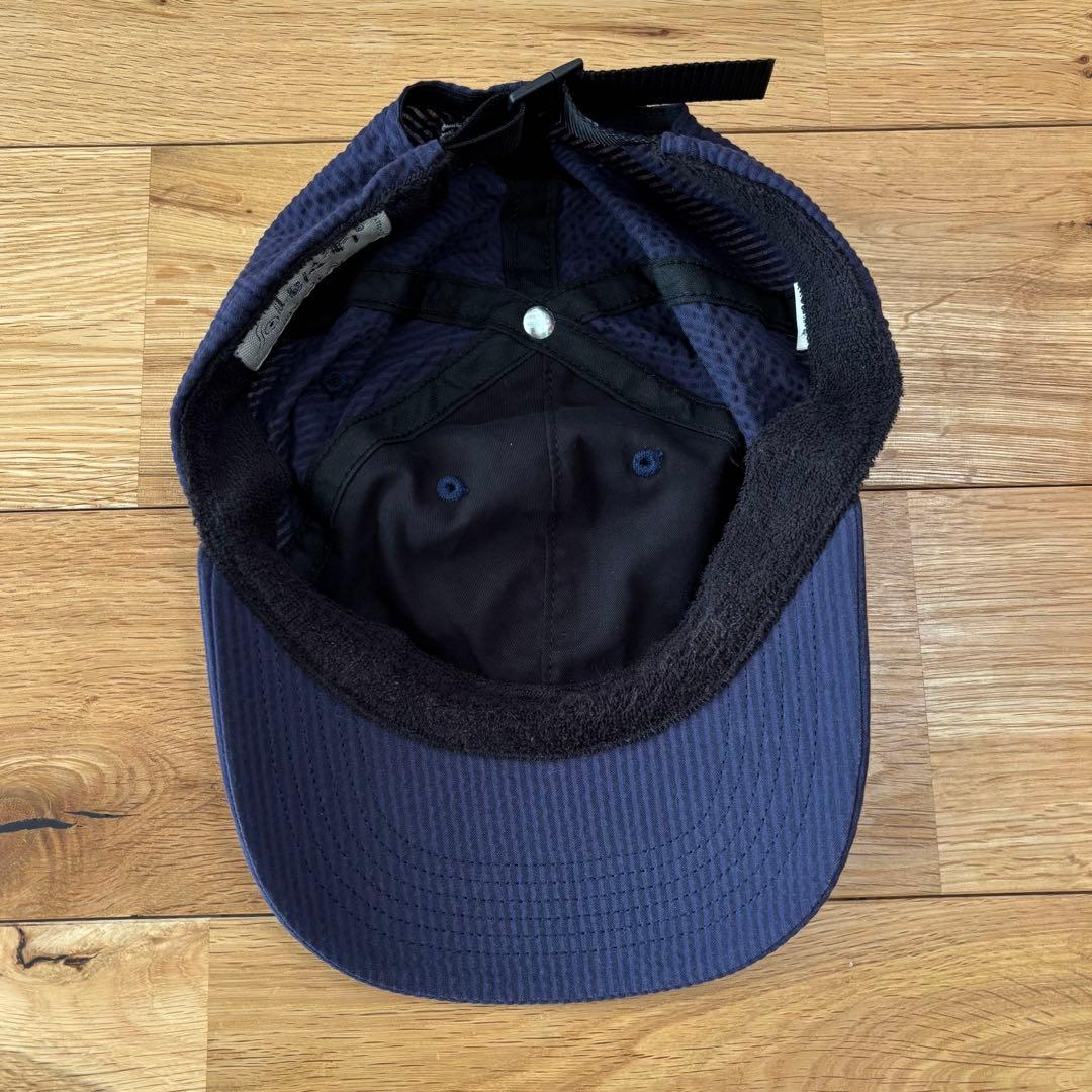Supreme Seersucker S Logo 6-Panel ネイビー