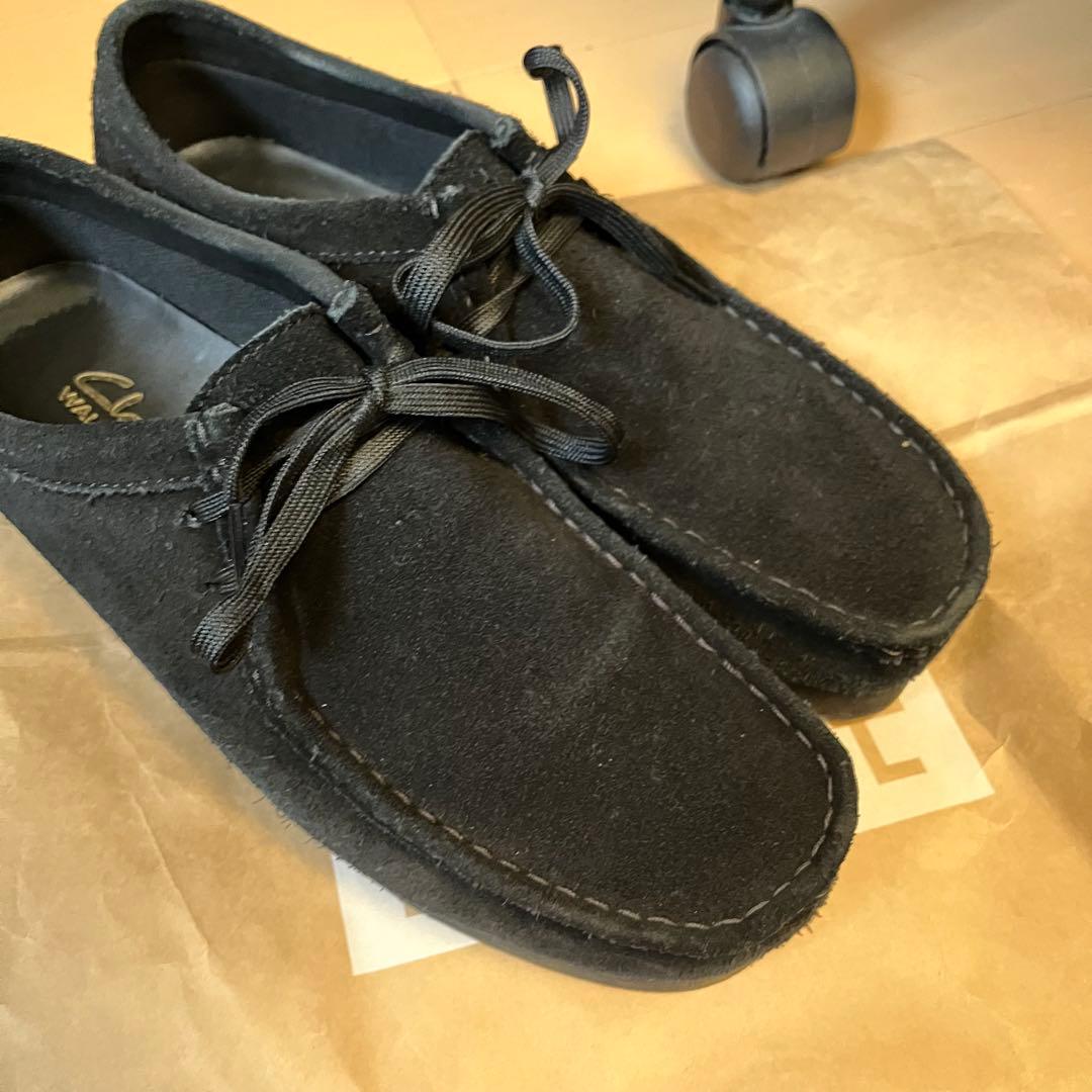 靴 Clarks Wallabee 2 WP Black UK8 EUR42