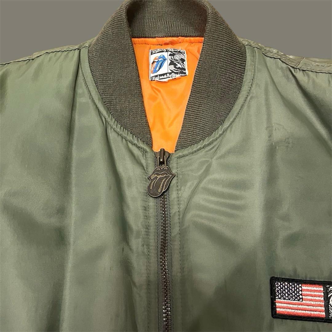 【希少】Rolling Stones MA-1 JAKET vintage古着