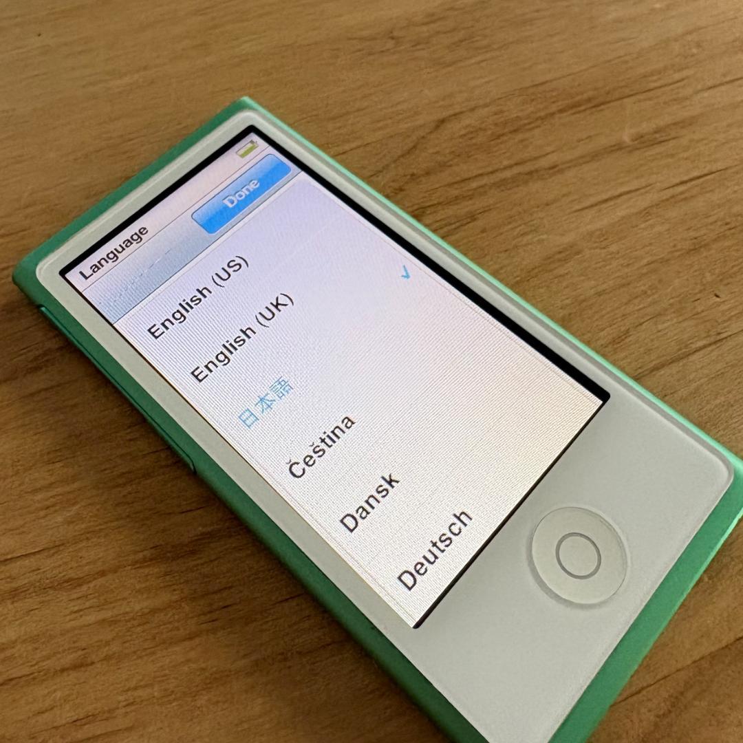 動作品◇Apple iPod nano 第7世代 16GB Green