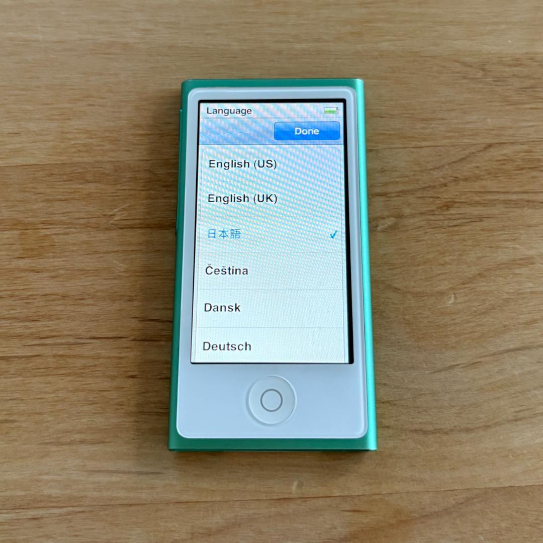 動作品◇Apple iPod nano 第7世代 16GB Green