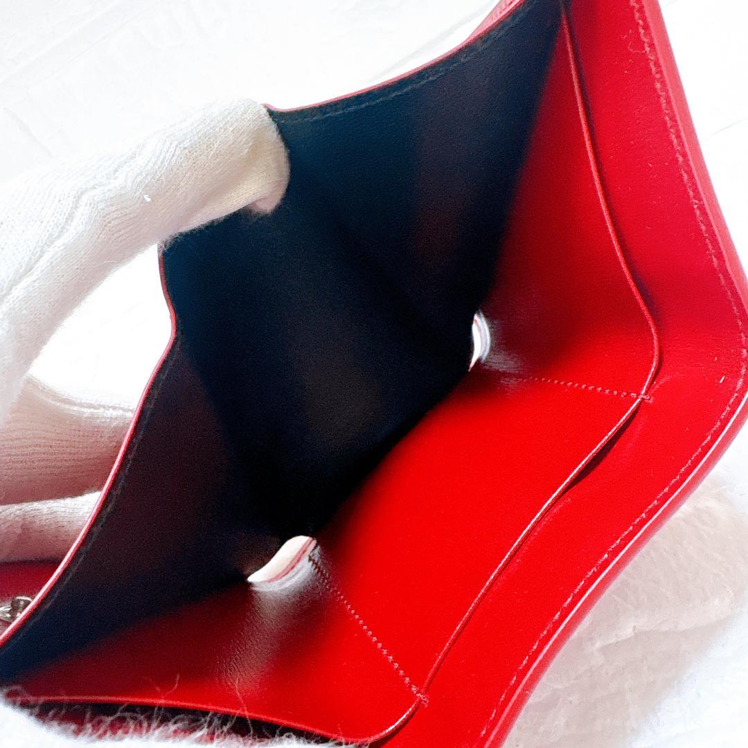 JILSANDER ジルサンダー 三つ折り財布 レッド コンパクトウォレット