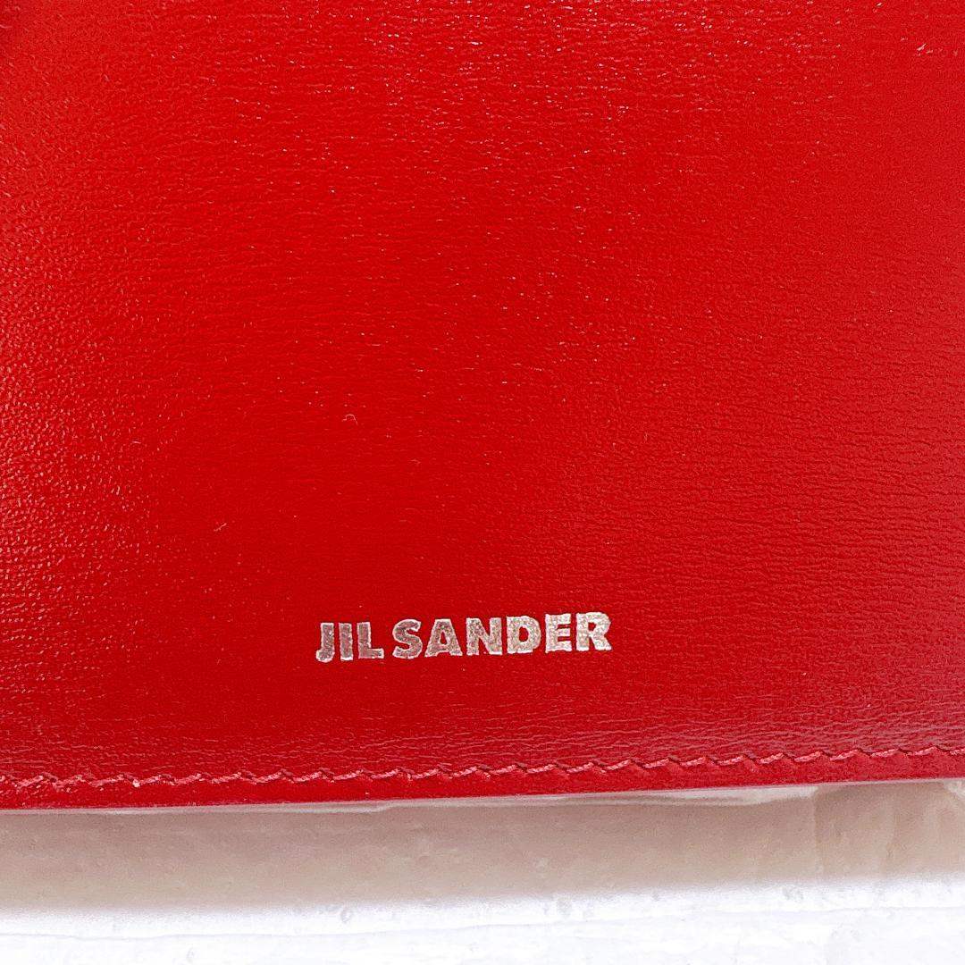 JILSANDER ジルサンダー 三つ折り財布 レッド コンパクトウォレット