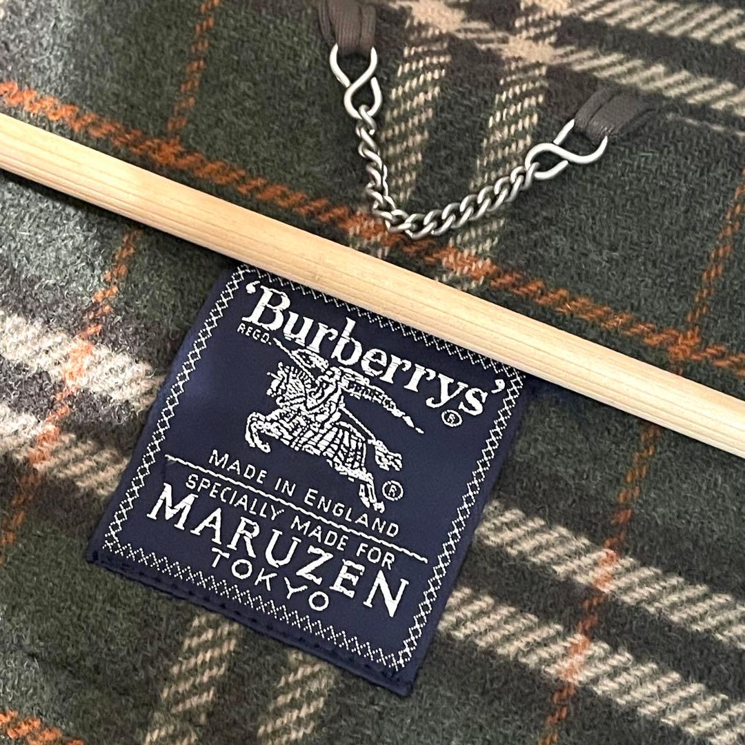 バーバリーズ　MARUZEN別注　英国製　ダッフルコート　ノバチェック　XL相当