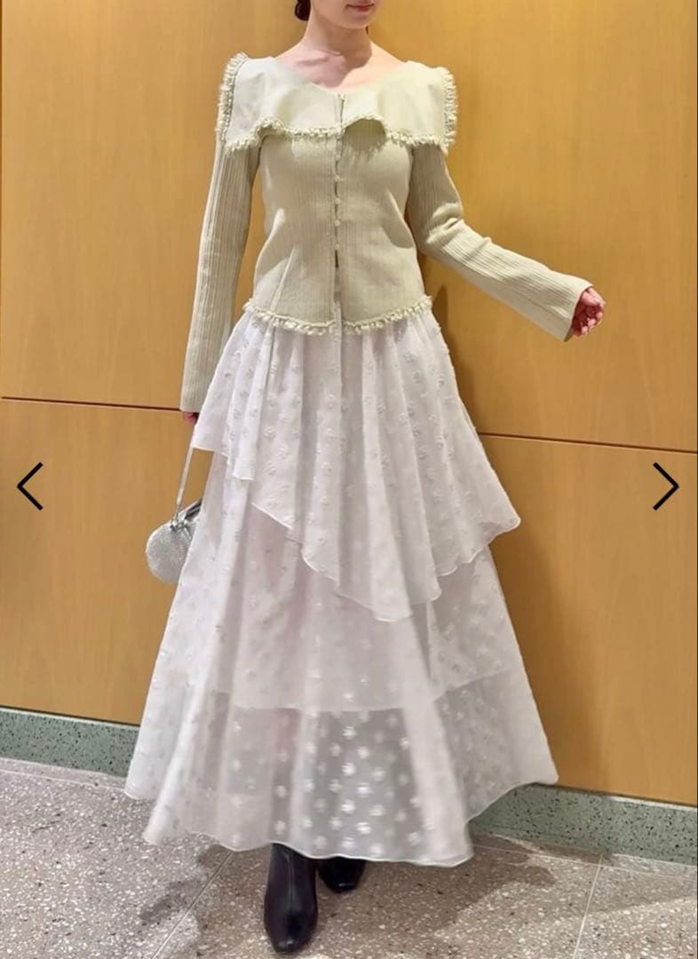【完売品】SNIDEL♡Sustainableバリエーションティアードスカート