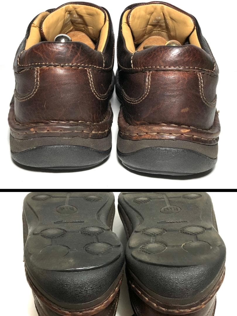 Clarks ダークブラウン 8.5 プレーントゥ ウォーキング クラークス