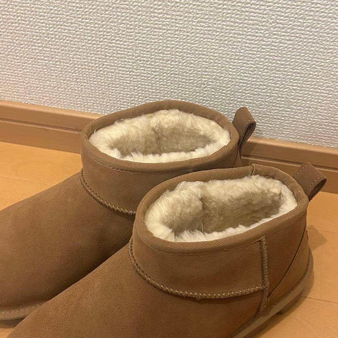 UGG ムートンブーツ エッセンシャル ウルトラ MINI キャメル 6