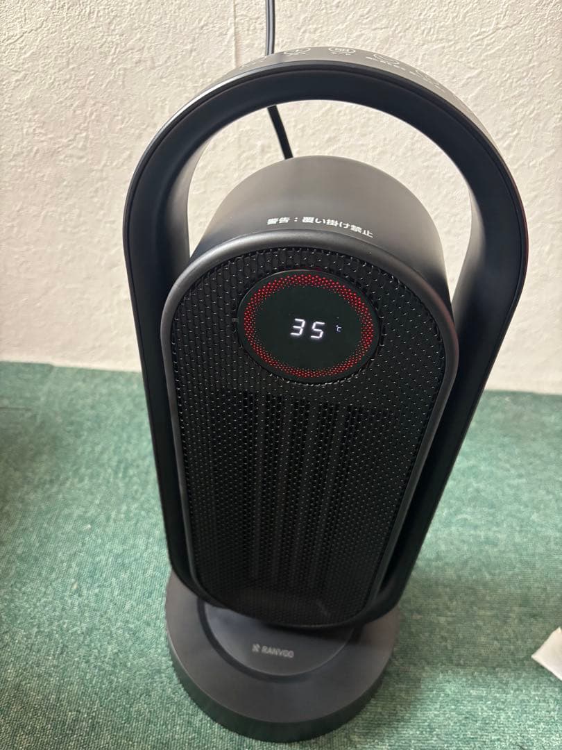 RANVOO セラミックヒーター 35℃表示