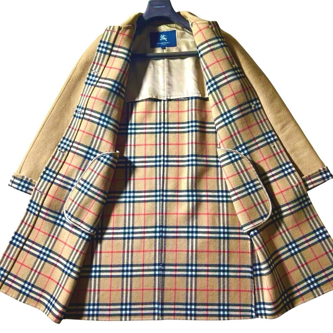 美品✨バーバリー カシミヤ ダブルフェイス ノバチェック コート 40サイズ