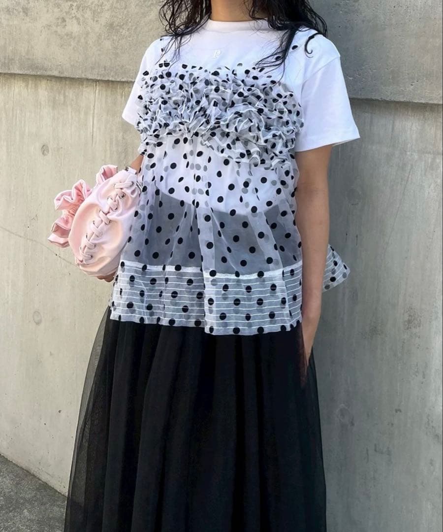 POPPYドット柄キャミソール