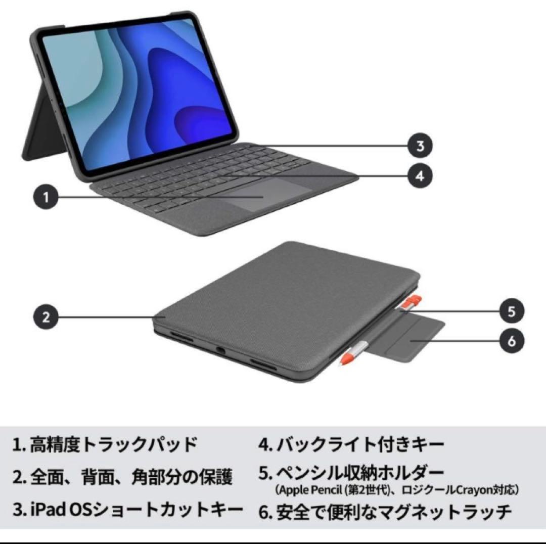 ティアLogicool FOLIO TOUCH iK1175BKA