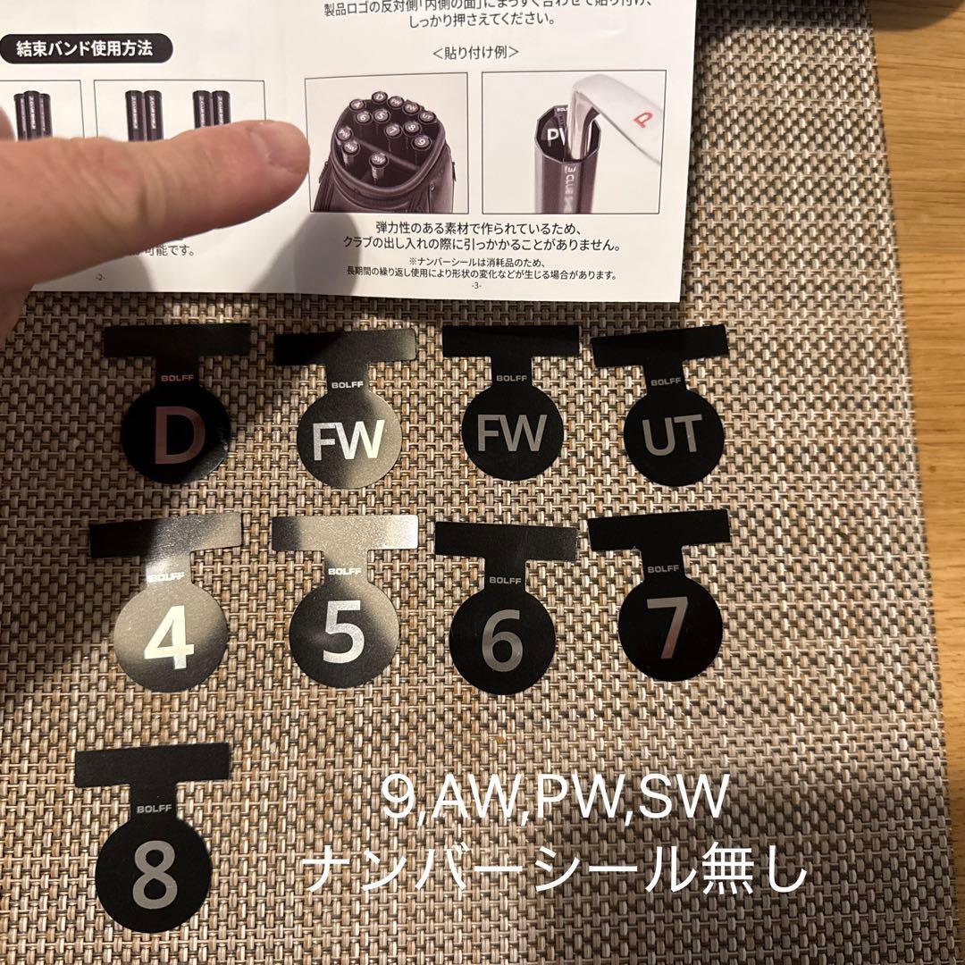 【ラウンドで数回使用】クラブシールド 14本用　【付属品一部無し】