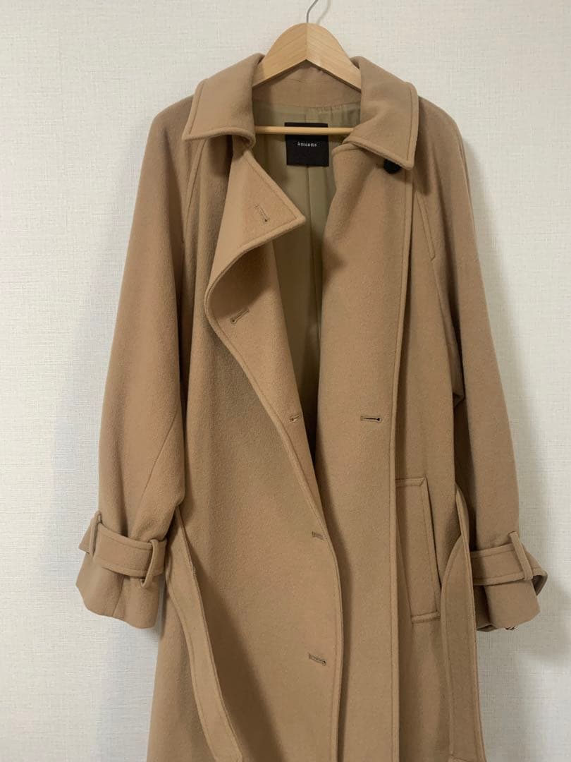 anuans ウールトレンチコート 2025AW キャメル Mサイズ
