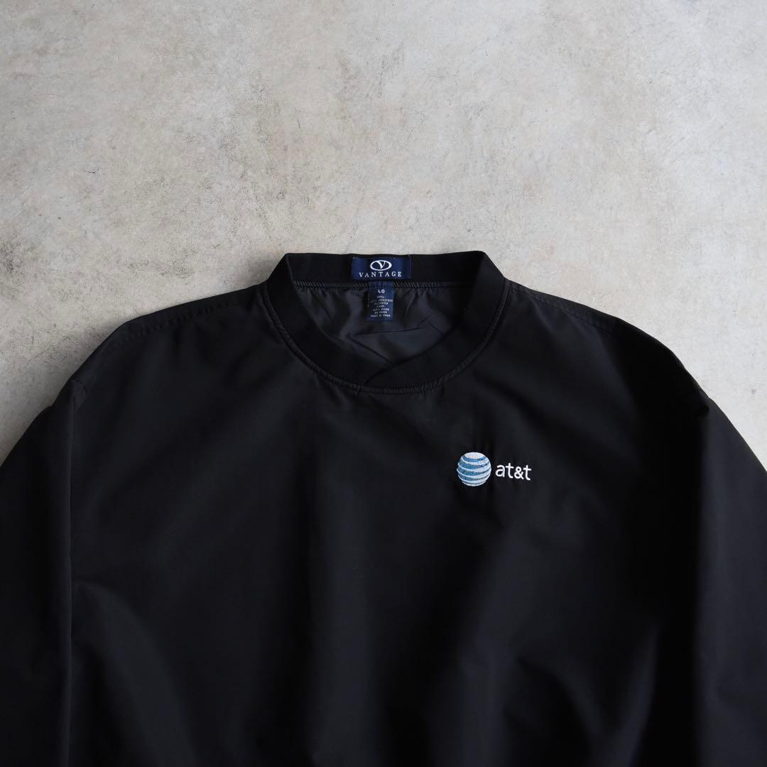 90s AT&T スムース プルオーバージャケット アノラック 企業物 L