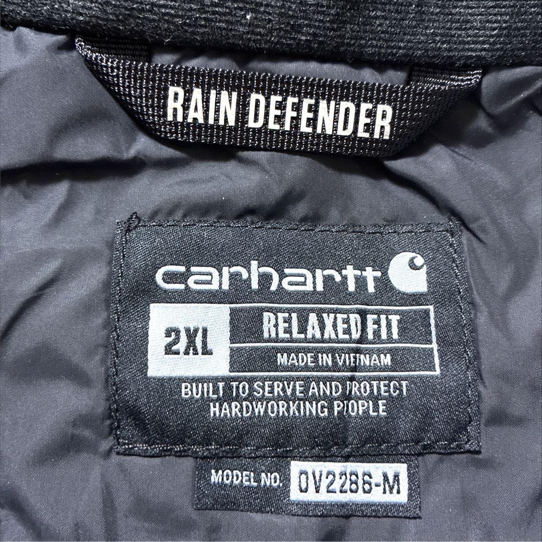 Carhartt 中綿ベスト RAIN DEFENDER 2XL相当 ブラック