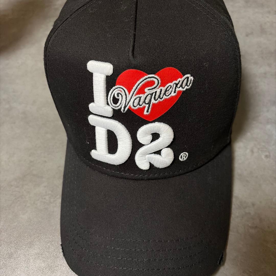 ニキ着用 DSQUARED2 x VAQUERA I Love D2 キャップ