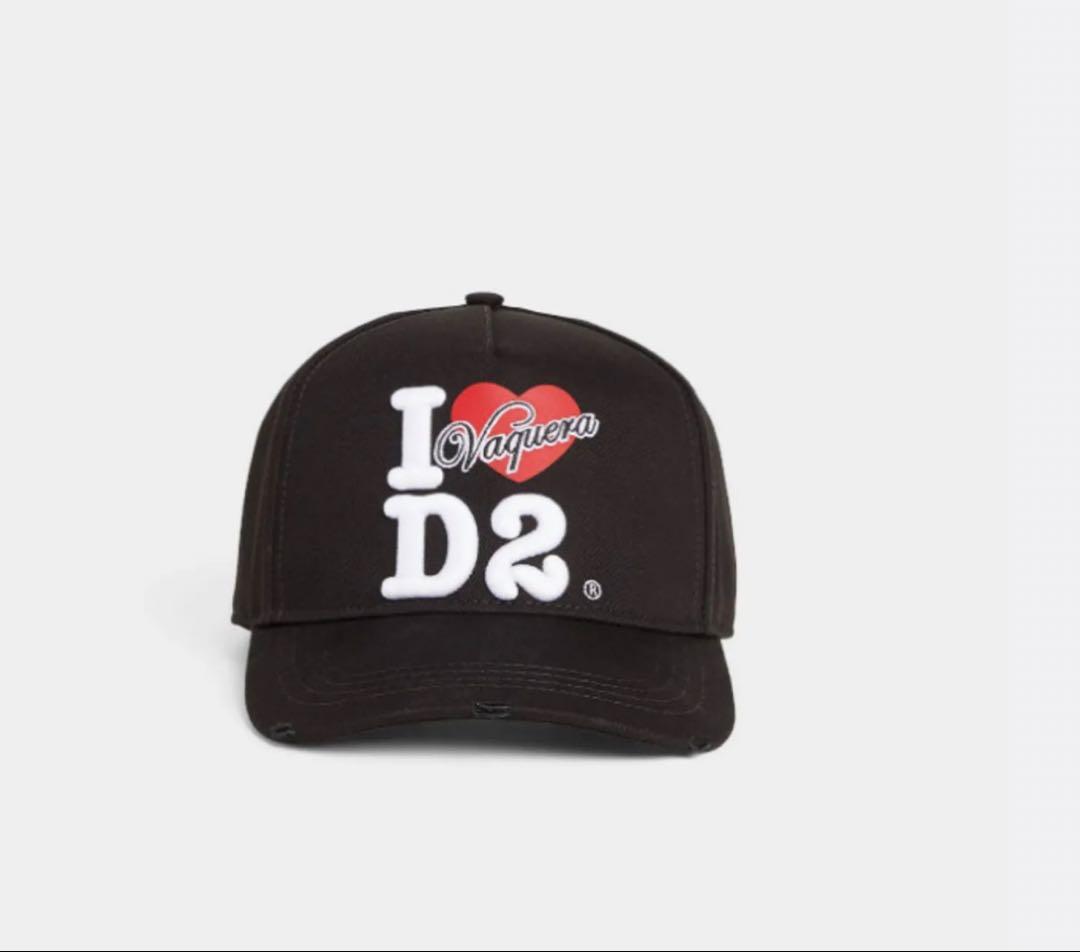 ニキ着用 DSQUARED2 x VAQUERA I Love D2 キャップ