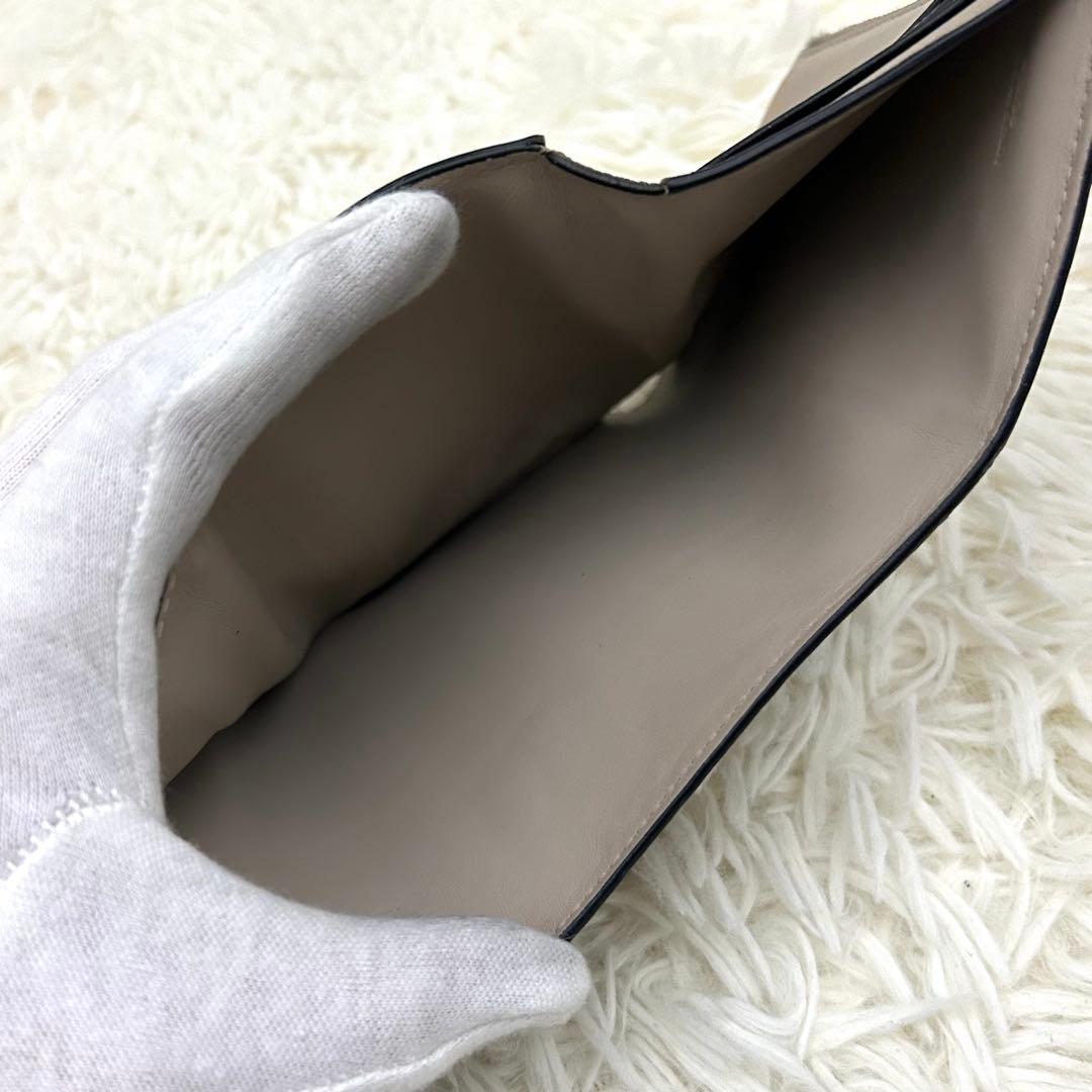 ［美品］LOEWE リピートアナグラム スモール バーティカルウォレット 財布