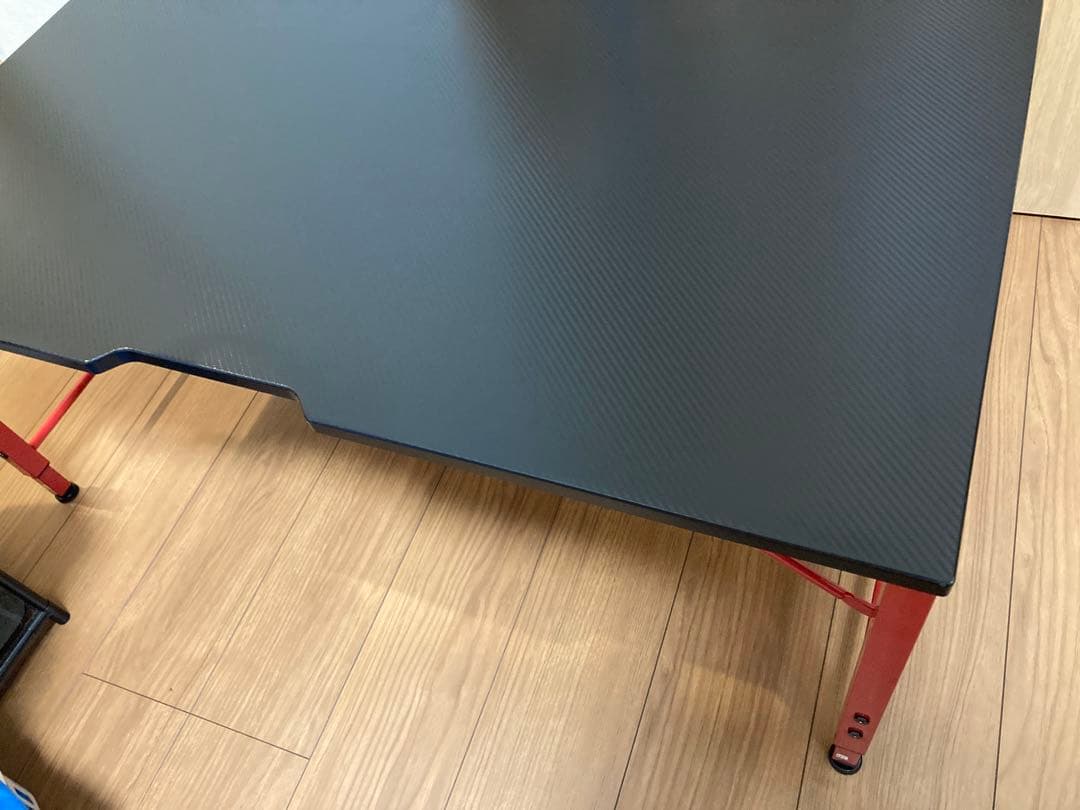 ゲーミングデスク ローデスク 高さ調整 3段階可変 奥行60cm