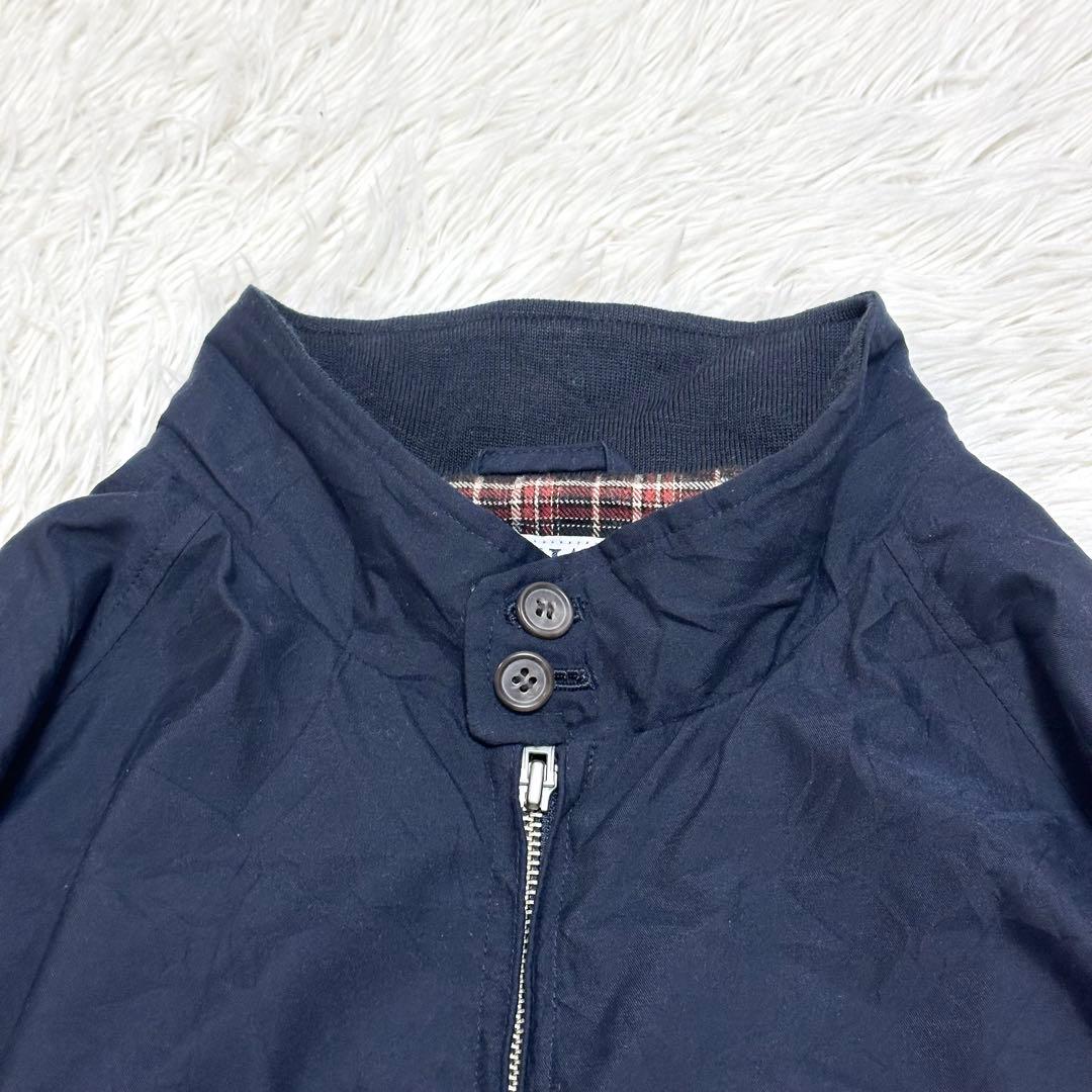 【裏地チェック柄×ハリントンジャケット】CHAPS ラルフローレン G9 濃紺
