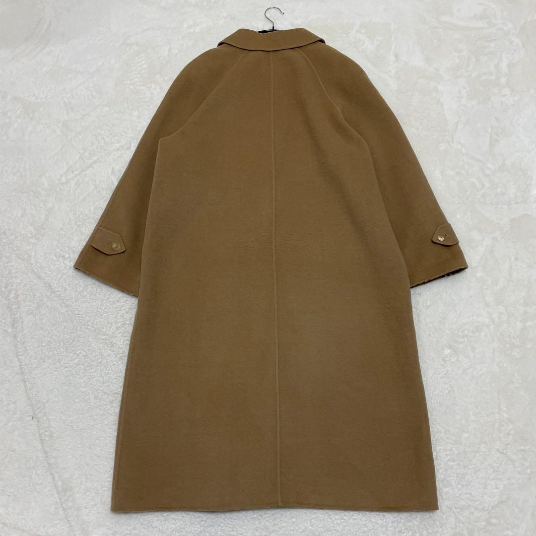 【美品】バーバリー ダブルフェイス ステンカラーコート ノバチェック 2XL