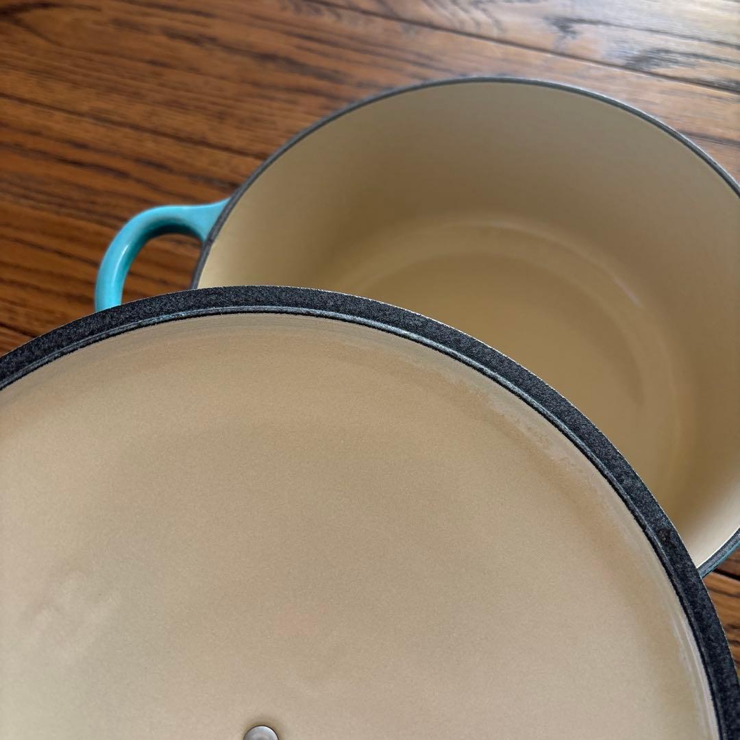 LE CREUSET ホーロー鍋 ターコイズブルー
