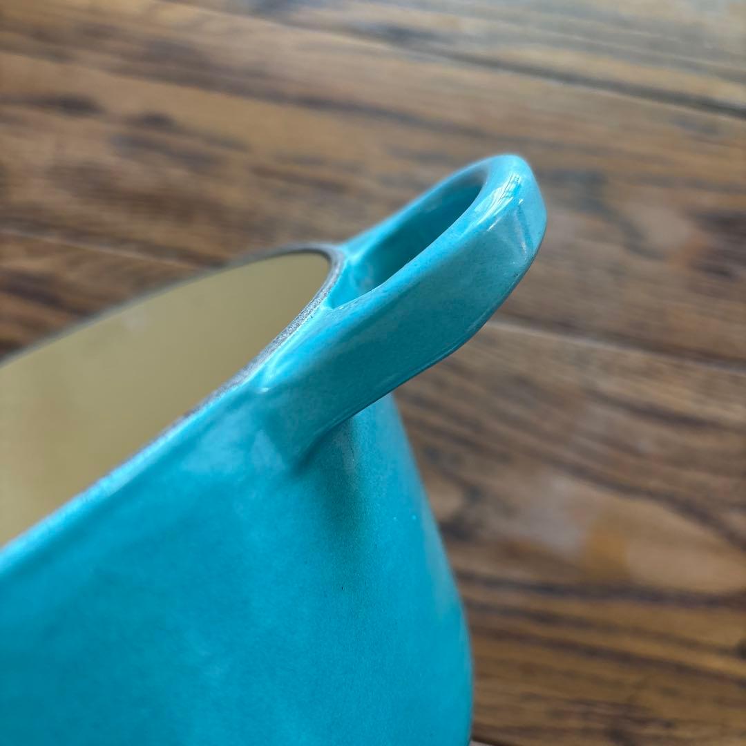 LE CREUSET ホーロー鍋 ターコイズブルー