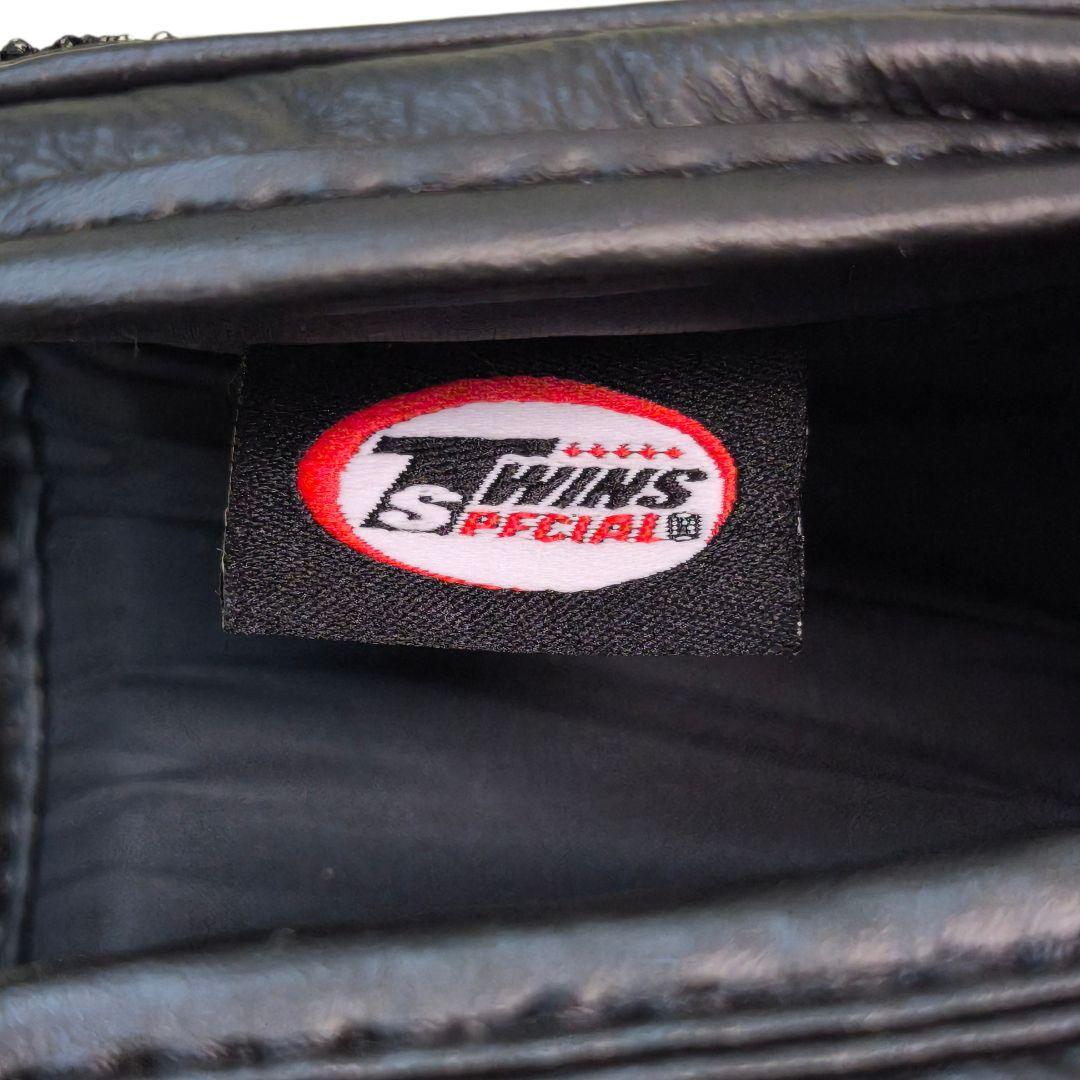 ​TWINS SPECIAL ボクシンググローブ 8oz 銀×黒 本革