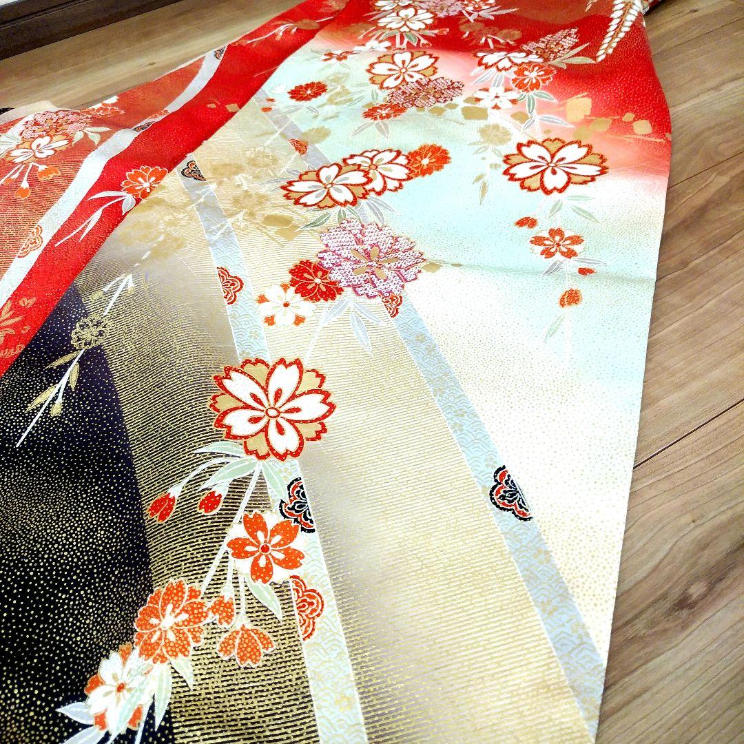 蝶柄の逸品&最上級の品質【正絹 和装 着物 振袖 留袖 和装 訪問着 黒留袖】