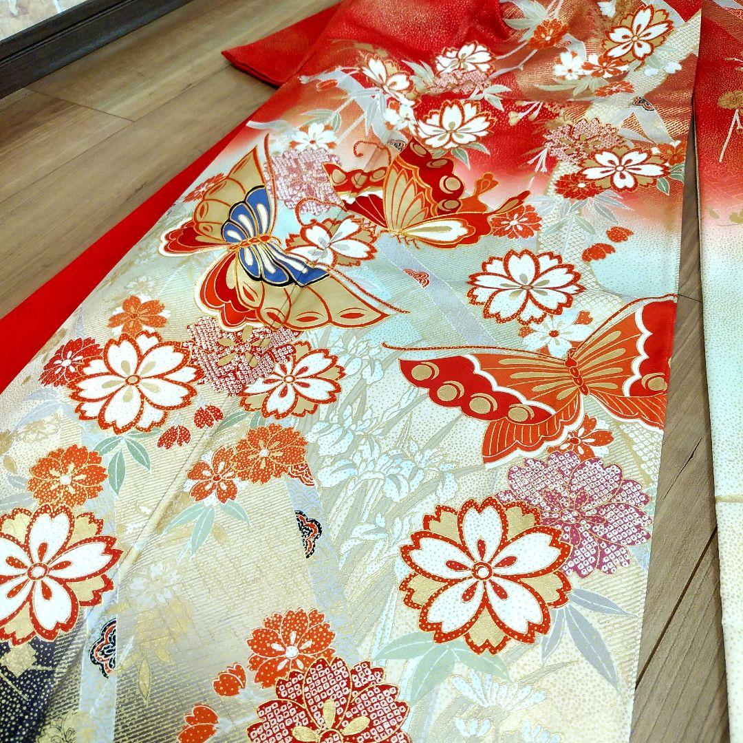 蝶柄の逸品&最上級の品質【正絹 和装 着物 振袖 留袖 和装 訪問着 黒留袖】