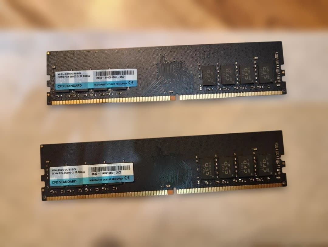 CFD DDR4 8GB×2（16GB）
