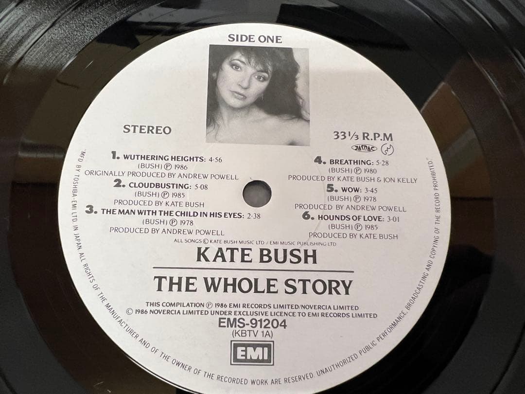 Kate Bush ザ・ホール・ストーリー LP 洋楽レコー　ド　日本盤 帯付