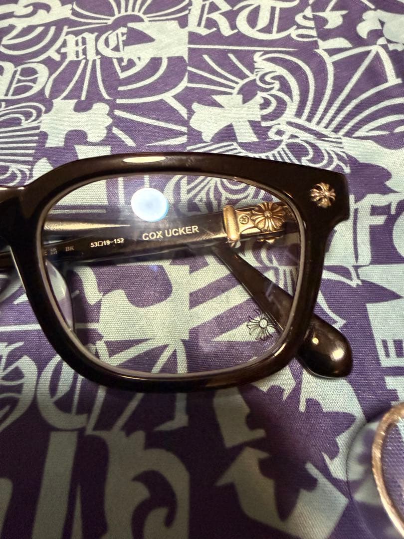 ◼︎正規品◼︎ クロムハーツ　メガネ　コックサッカー　cox ucker シルバー