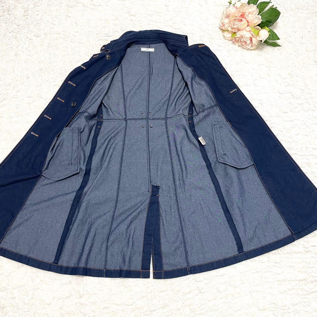 【美品】ヤマダヤ　FENNEL デニムロングトレンチコートスプリングコート　M