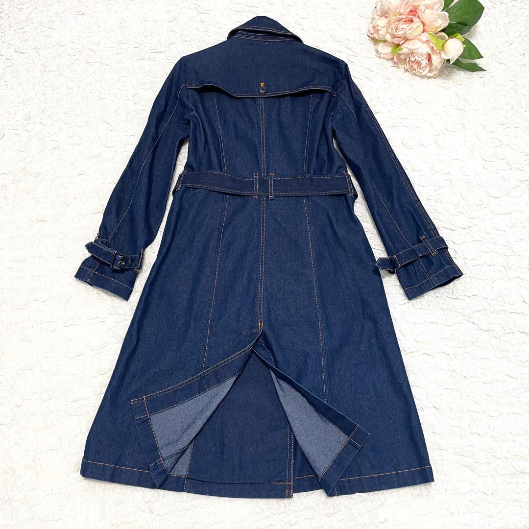 【美品】ヤマダヤ　FENNEL デニムロングトレンチコートスプリングコート　M