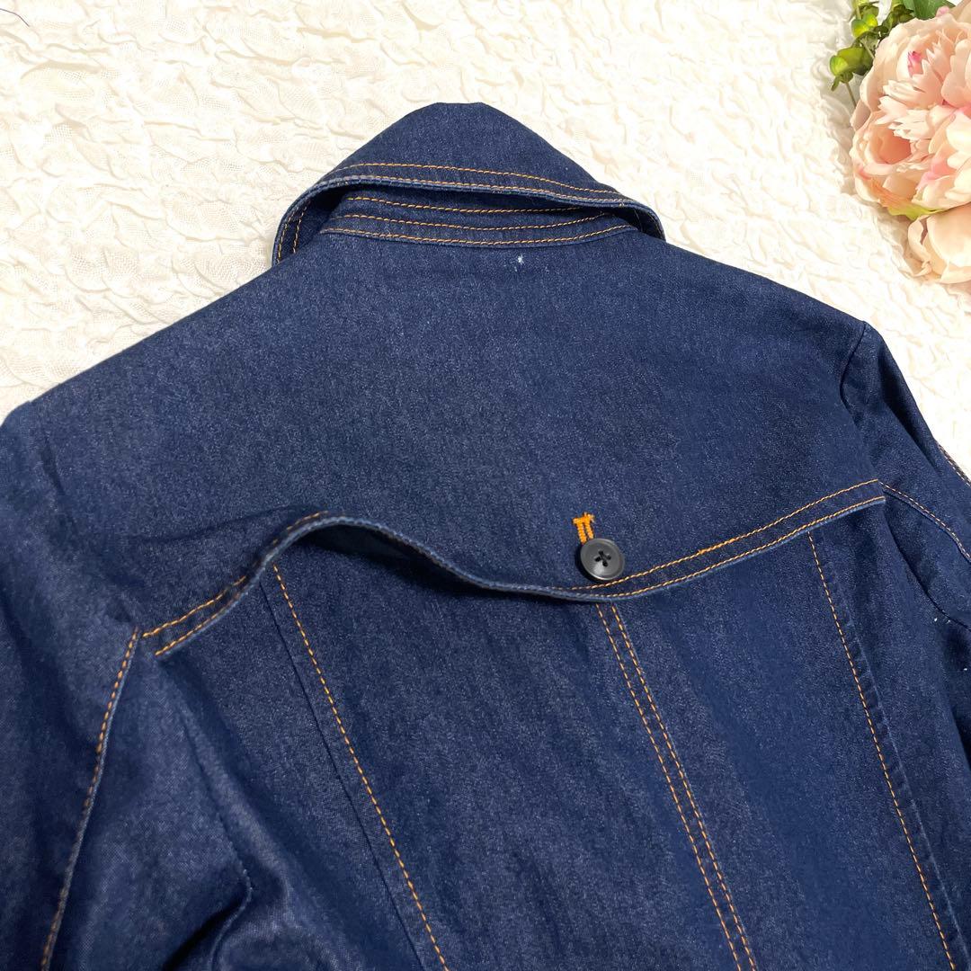 【美品】ヤマダヤ　FENNEL デニムロングトレンチコートスプリングコート　M