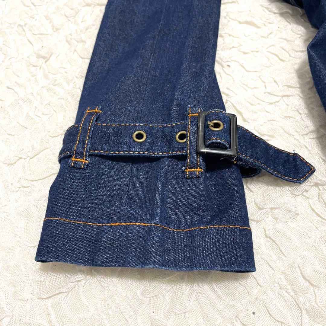 【美品】ヤマダヤ　FENNEL デニムロングトレンチコートスプリングコート　M