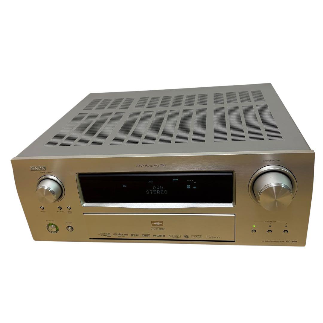 【美品】DENON AVC-3808 AVアンプ 電源ケーブル付　デノン