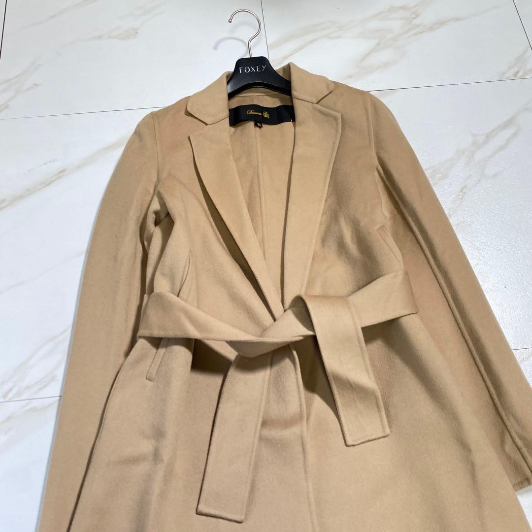 希少♡DRAWER カシミヤ リバーベルデッドコート ロング ダブルフェイス