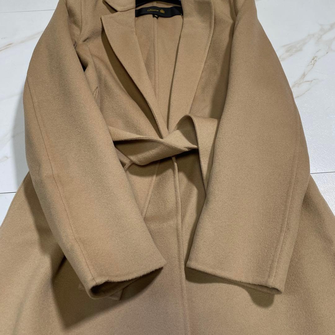 希少♡DRAWER カシミヤ リバーベルデッドコート ロング ダブルフェイス
