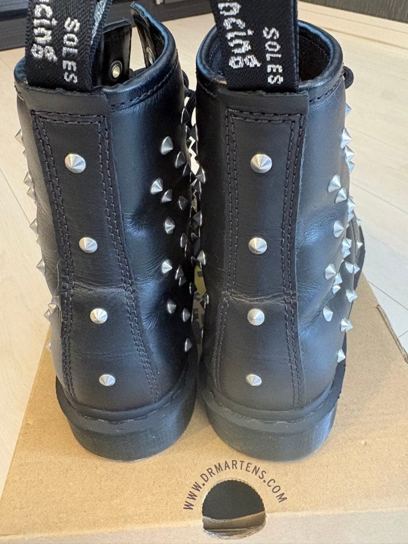 ⭐︎超美品⭐︎ドクターマーチンDr.Martensスタッズ ブラックミリタリーブーツ
