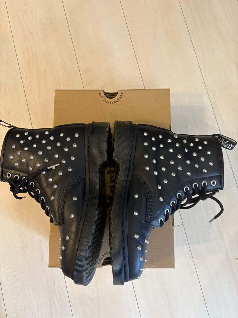 ⭐︎超美品⭐︎ドクターマーチンDr.Martensスタッズ ブラックミリタリーブーツ