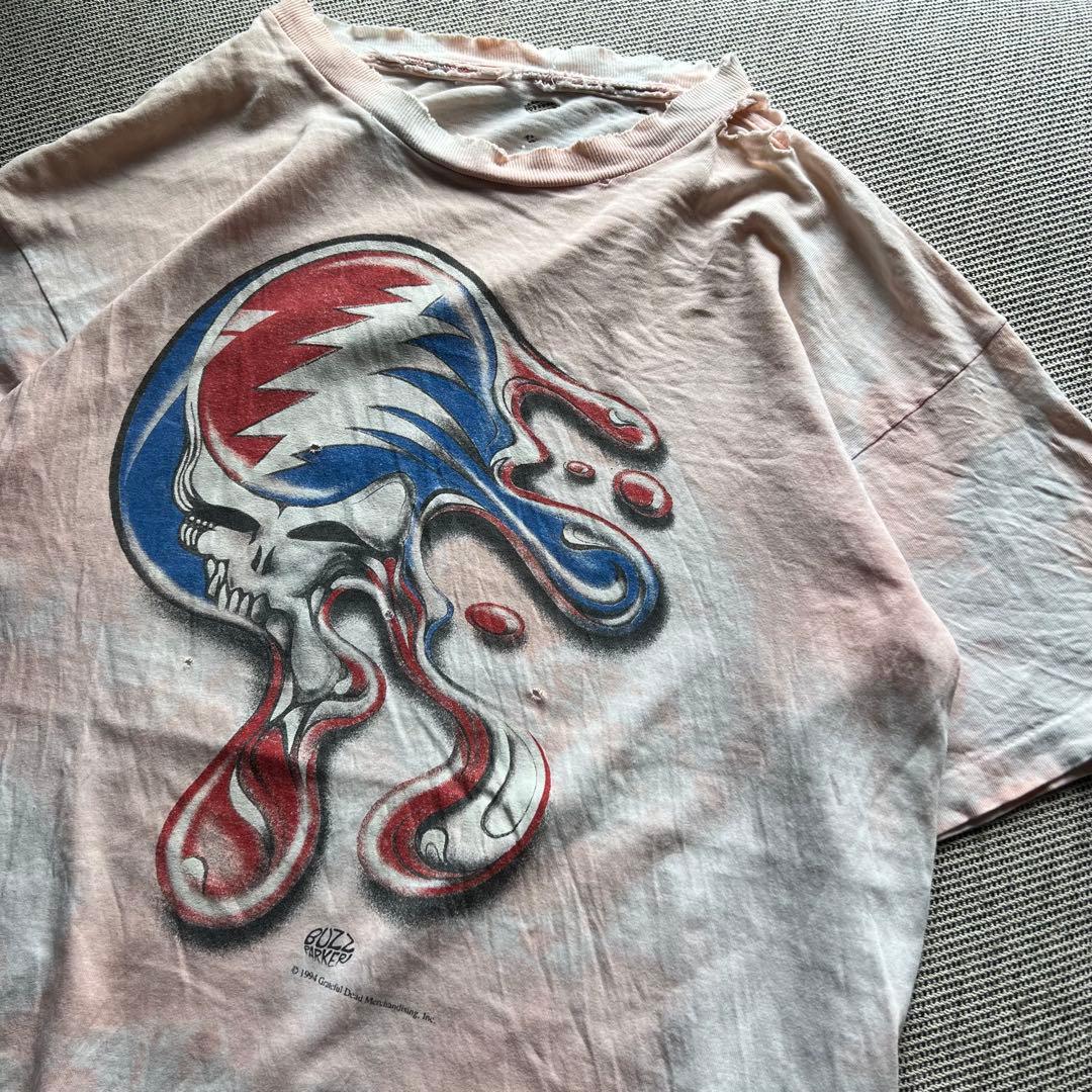 希少90's vintage Grateful Dead バンT フェード　襤褸