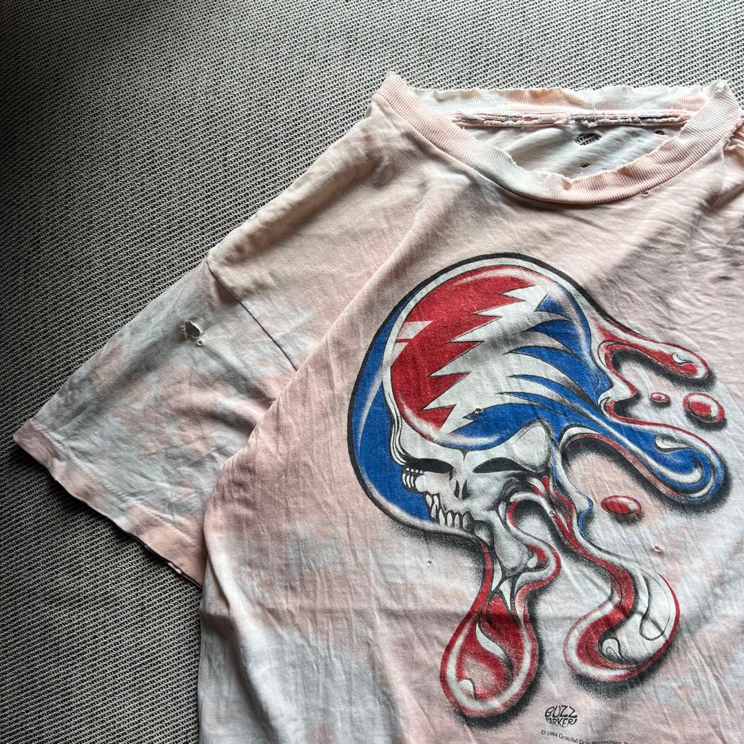 希少90's vintage Grateful Dead バンT フェード　襤褸